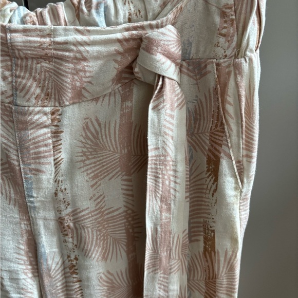 SoundStyle New York/Los Angeles Front Wide Leg Beach Pants sz sm linen - Picture 5 of 8